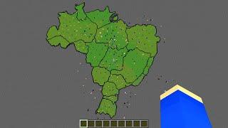 Eu coloquei 200 PLAYERS no BRASIL no MINECRAFT!!