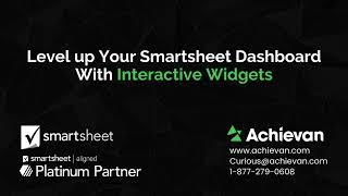 Smartsheet Interactive Dashboards