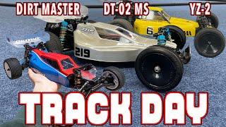 Track Day Practice with Dirt Master, YZ-2 and DT-02MS at Carnosa RC Park. (read description)