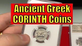 CORINTH Ancient Greek Silver Pegasus Athena Greece Coins and Types GUIDE #trustedcoins