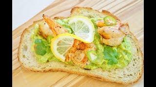 牛油果可以这样吃系列_4---炒虾仁牛油果吐司 you don't believe avocado can eat this way_ 4 Shrimp avocado toast