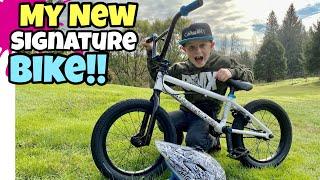 I Got My Own SIGNATURE BIKE! BMX Caiden 16" Complete FIT Bike!