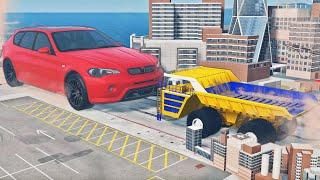 THE BIGGEST CAR vs HUGEST TRUCK IN THE WORLD! in BeamNG.drive