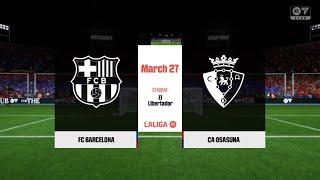 FC Barcelona vs Osasuna - LaLiga - 27th March 2025 Full Match 4K - FC 25