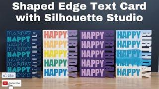 Step-by-Step: Create Stunning Shaped Edge Text Cards in Silhouette Studio!