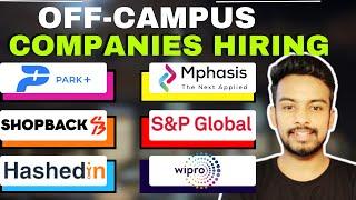 Park, Mphasis, Amazon, Wipro, L&T Biggest Hiring | OFF Campus Drive For 2025, 2024, 2023 Batch jobs