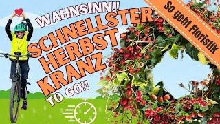 10-Minuten-Herbstkranz blitzschnell selber machen mit Efeu I DIY-Anleitung zum nachmachen