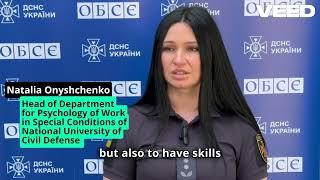 Ukrainian emergency psychologists will get a rehabilitation program of rescuers with OSCE's help,ENG