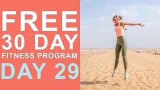 Day 29 | Free 30 Day Fitness Challenge | Fat Burn Legs & Butt Lift