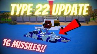 NEW TYPE 22 MISSILE BOAT UPDATE IN MILITARY TYCOON (FACE CAM)