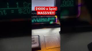 $1000 a SPIN BET! Congrats to This Lucky Slot Player!