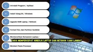 Cara Mempercepat Kinerja Laptop dan Netbook Yang Lambat