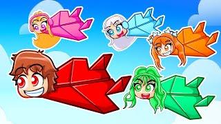 Becoming Paper Airplanes In Roblox With MY CRAZY FAN GIRLS...