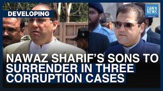 Nawaz Sharif’s Sons To Surrender In Three Corruption Cases | Dawn News English