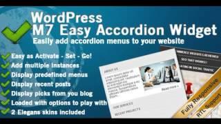 Preview M7 Easy Accordion Menus Widget for WordPress