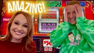 Jaw-dropping Double Top Dollar Slot Jackpot In Las Vegas With @jackpotjslots!