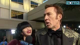 Nicolas Cage on His EPIC 60th Birthday at the Golden Globes! (Exclusive)