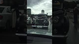Mugabe presidential car towed away