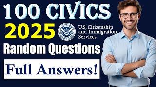 US citizenship 2025 - Master 100 Civics Questions and Answers in Random Order