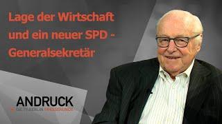 Lage der Wirtschaft und ein neuer SPD-Generalsekretär  - Andruck der Pressetalk