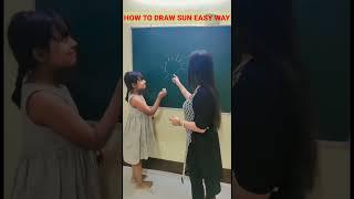 How to Draw Sun for Kids Easy Way for Kids #shorts #shortsvideo #youtubeshorts #shortsyoutube