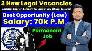 3 New Legal Jobs *UPSC* - Law Graduates 2025 | Smart & Legal Guidance