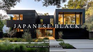 Minimalist Modern Japanese Black House: Sleek Design Meets Zen Simplicity