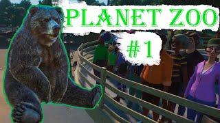 ПЕРВОЕ ОБУЧЕНИЕ В ЗООПАРКЕ И ПЕРВЫЕ ПОСЕТИТЕЛИ. ДОМ ГУДВИНА ▶ Planet Zoo #1