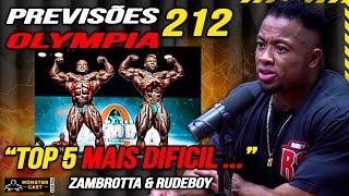 TOP 5 MAIS DIFÍCIL DO OLYMPIA !? PREVISÕES NA 212 !!! | RUDEBOY E ZAMBROTTA