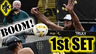 McKibbin/McKibbin vs. Patterson/Slick 1st Set | AVP Seattle 2018