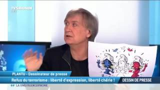 Dessin de Presse: Refus du terrorisme, liberté d'expression, liberté chérie!