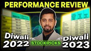 Diwali 2022 & 2023 portfolio performance review | Diwali 2024 Stocks Part 1