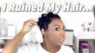 I Ruined My Hair |  Short Hair Tutorial | Kaye Wright
