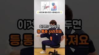 이것만 알아두면 등 통증 사라져요 #홈트 #홈트레이닝 #운동영상 #스트레칭 #거북목 #체형교정 #라운드숄더 #등통증 #등운동 #날개뼈 #homeworkout #신금동 #도수치료