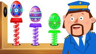 Learn Colors With Surprise Eggs  | Educational Videos For Toddlers | Captain Discovery