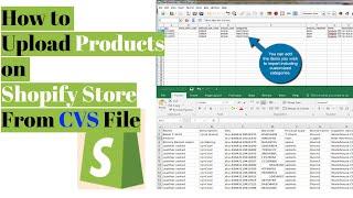 How to Upload Products on Shopify Store From CVS File | How To Import Product CSV | How to if