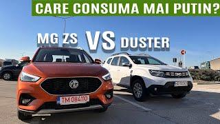 Consum Dacia Duster vs MG ZS - Care consuma mai putin?