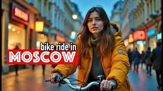 Experience the REAL Moscow Russia at NIGHT on My Evening Bike Ride 