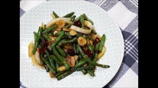 그린빈 볶음 / Stir-fried green beans / 껍질콩 볶음 / 그린빈 요리 / 껍질콩 요리