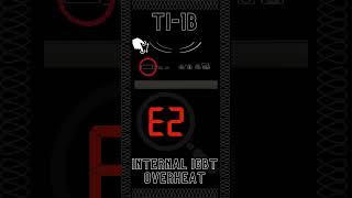 True Induction TI-1B Error Code E2 - How to fix an Internal IGBT Overheat