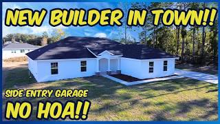 Brand-New Ocala FL Home for Sale | 1812 Sqft, 4 Beds, 3 Baths & Side Entry Garage! NO HOA/CC!