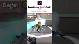 Can You Guess Enemy Clove's Rank? 