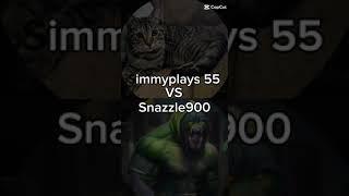 Simmyplays 55 V.S Snazzle900...