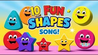 10 Fun Shapes Song for Kids | Educational Video for Children | pinkfong kids 1983