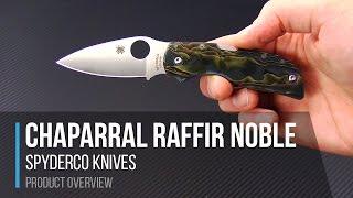 Spyderco Chaparral Raffir Noble CTS XHP Gentleman's Carry Folder Overview