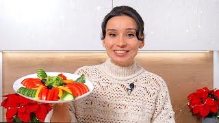 How to BEAUTIFULLY cut vegetables in 1 minute for a festive table?