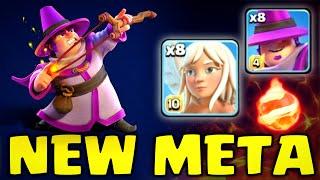 NEW META | Apprentice Wardan Walk + 4 Hero Charge Attack with Th17 Max Base! [clash of clans]