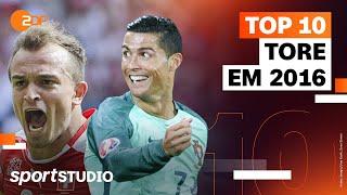 Top 10 Tore der EM 2016 | Road to UEFA EURO 2024 | sportstudio