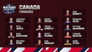 Canada roster unveiled for 4 Nations Face-Off 