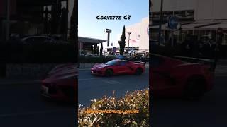 Espectacular Corvette C8 en el Primer Car's & Coffee 2023 de #RoadStrapp en Madrid